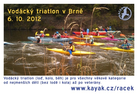 Vodácký triatlon v Brně 6. 10. 2012