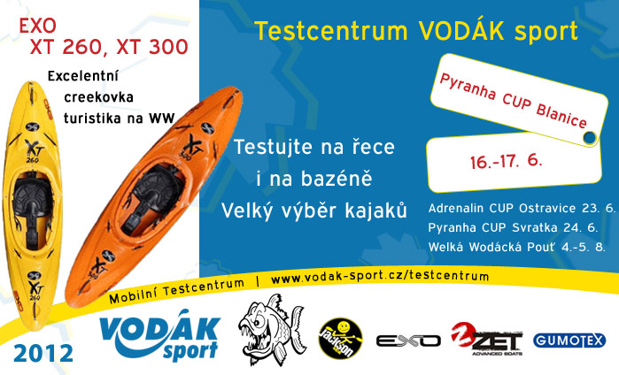 Testcentrum VODÁK sport - Blanice 16.-17. 6. 2012