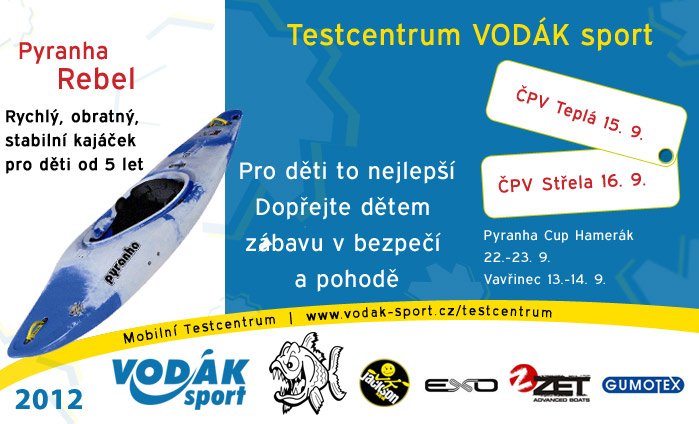 Testcentrum VODÁK sport - Teplá Střela 22.-23. 9. 2012