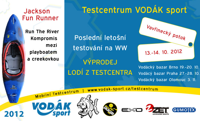 Testcentrum VODÁK sport - Vavřinec 13.-14. 10. 2012